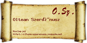 Oltean Szerénusz névjegykártya